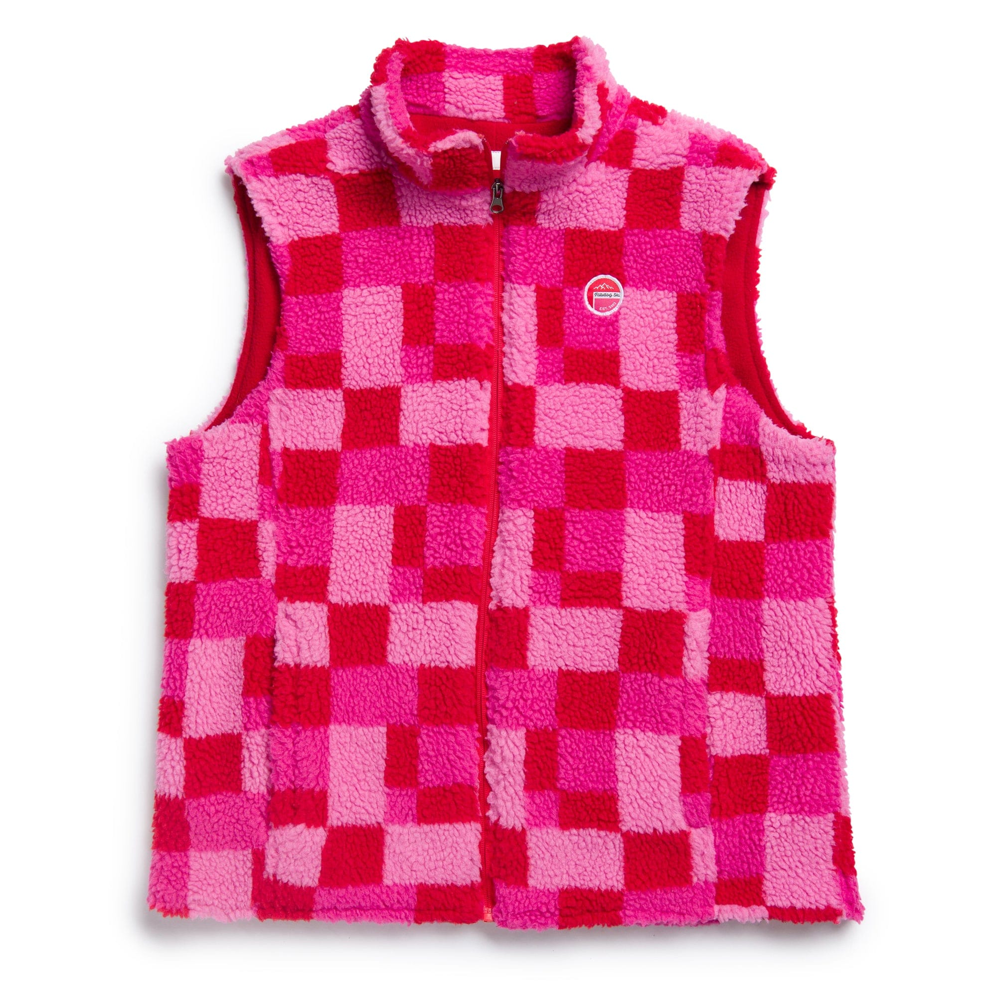 Fab Ski Matching Human Pink Sherpa Vest