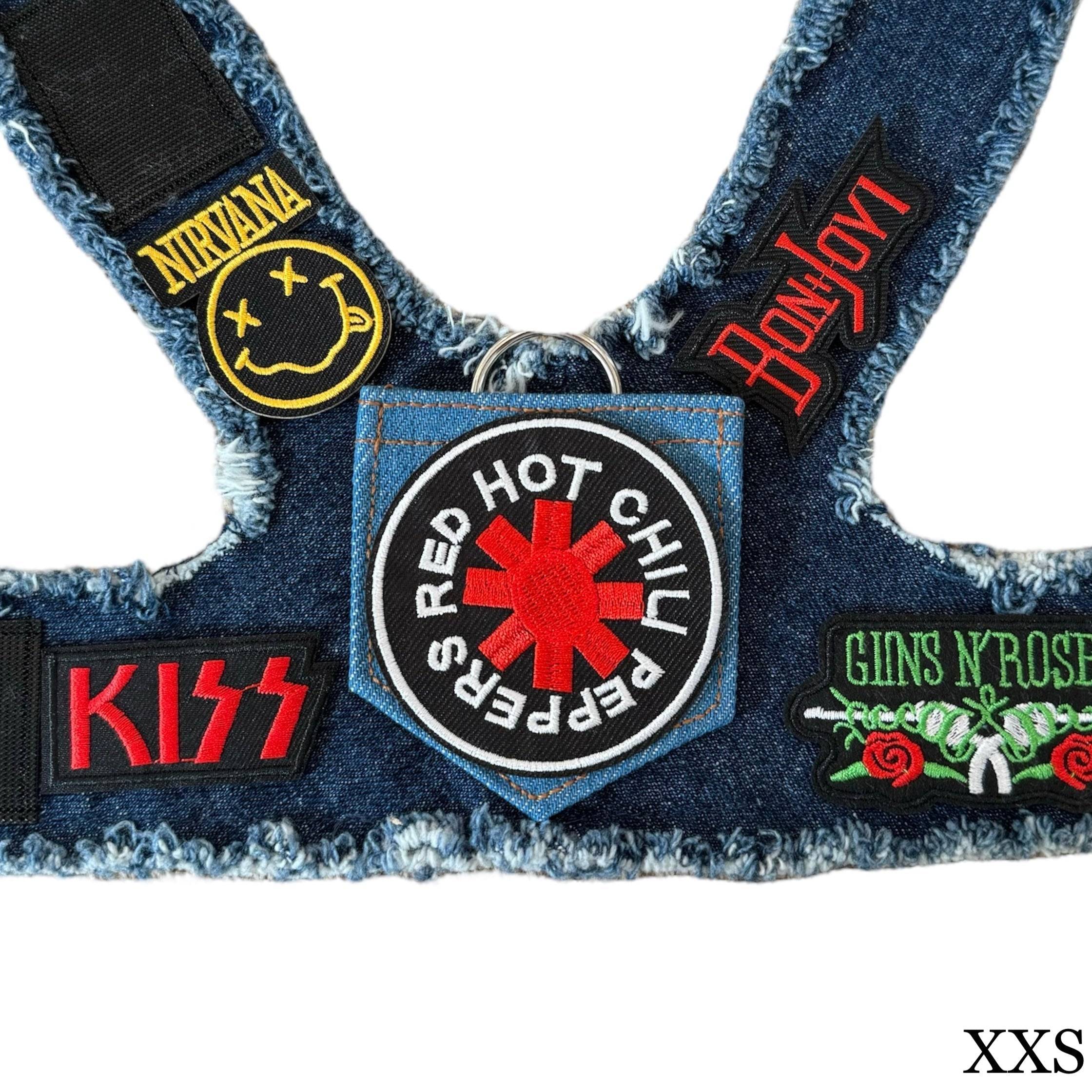 Red Hot Chili Peppers Harness Blue Denim XXS