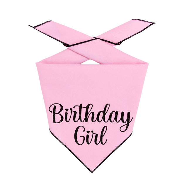 Pink Birthday Girl Dog & Cat Bandana