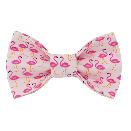 Pink Flamingo Dog Bow Tie