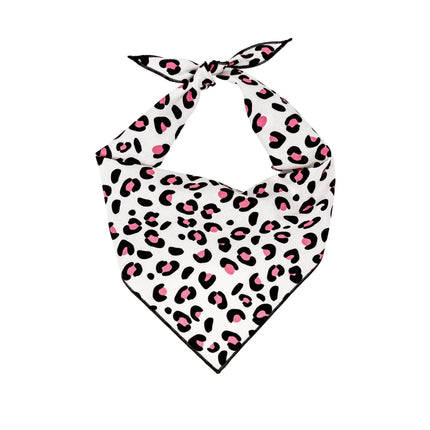 Pink Leopard Print Bandana