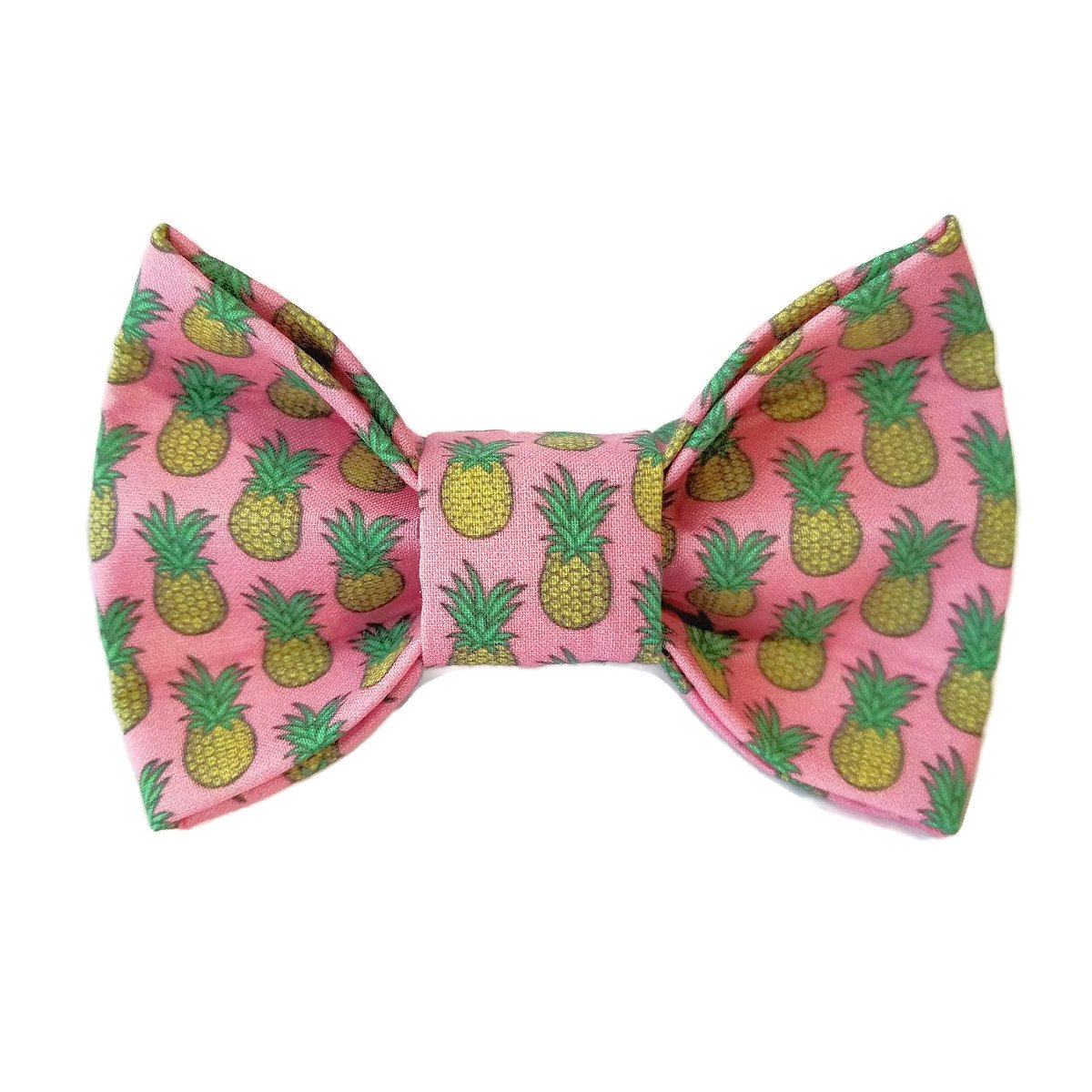 Pink Pineapple Dog Bow Tie