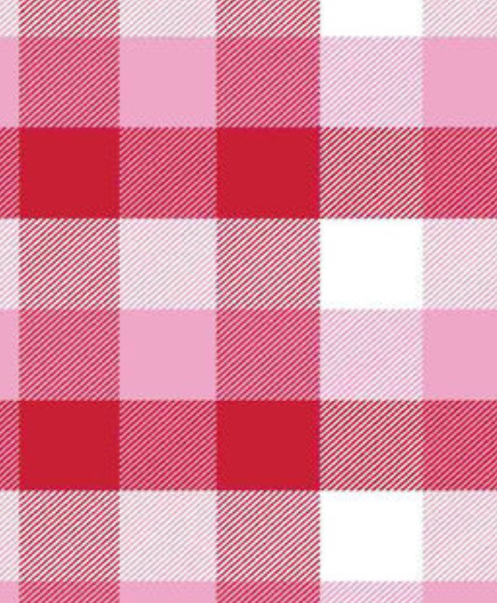 Pink Plaid Bandana