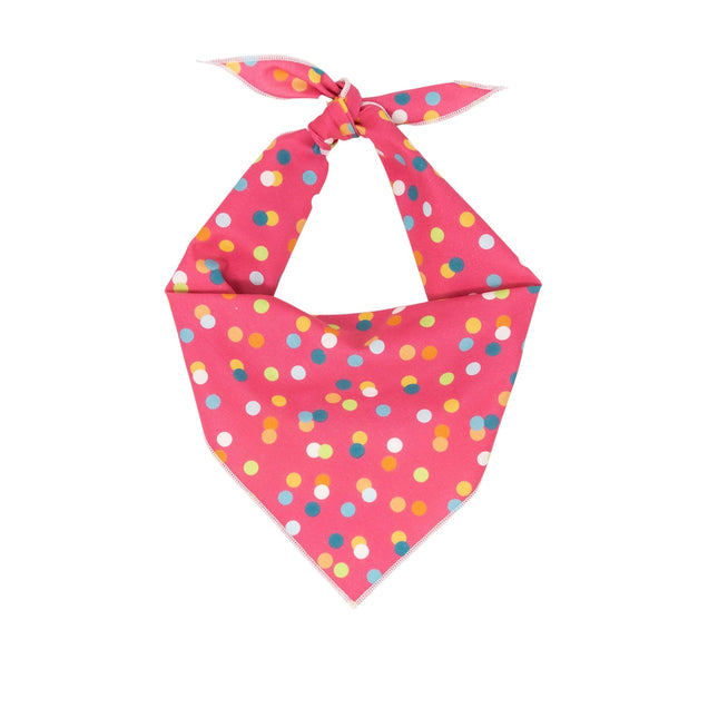 Pink Polka Dog Bandana