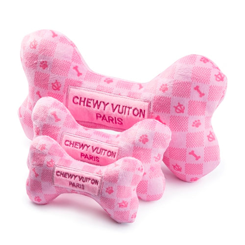 Pink Checker Chewy Vuiton Bone