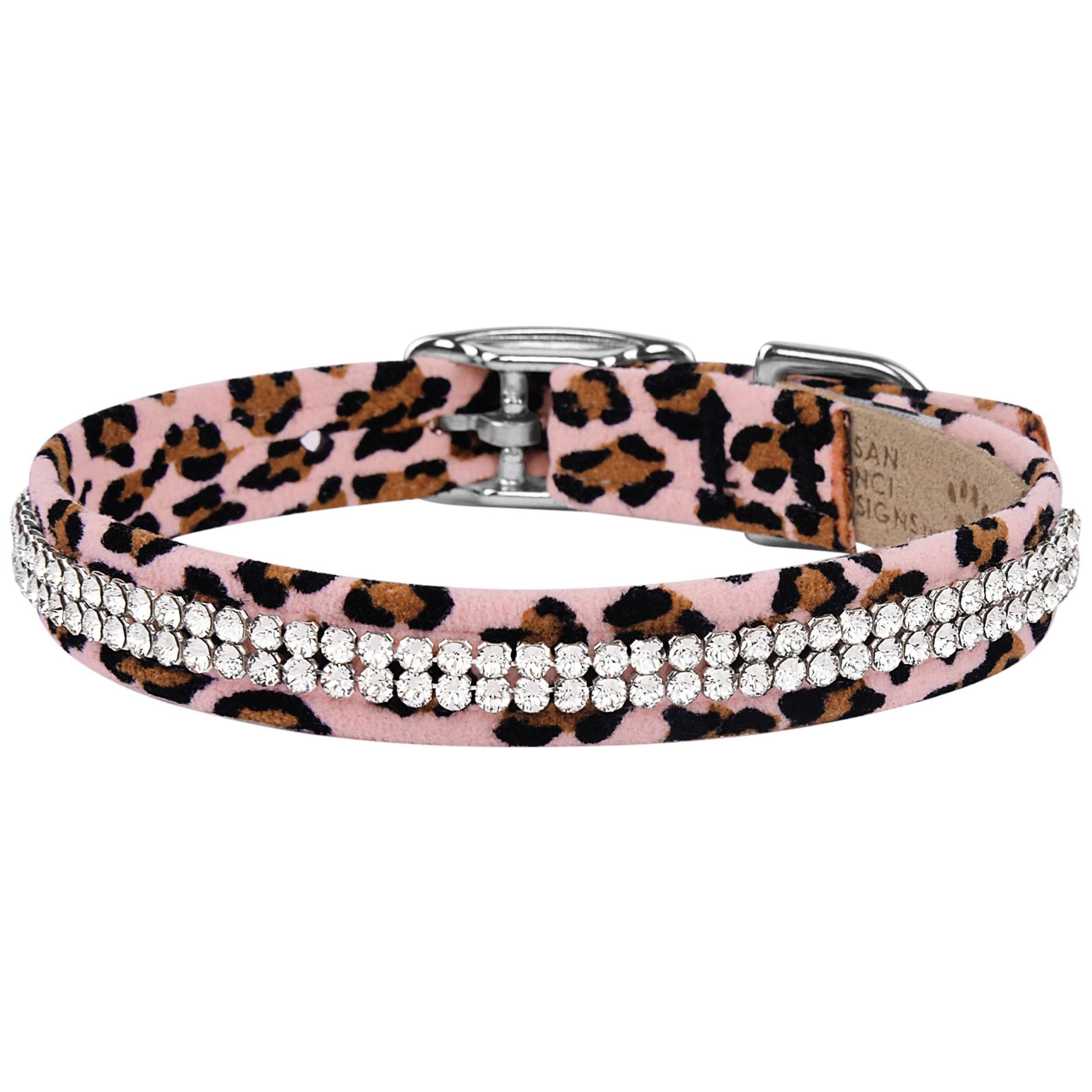 Cheetah Couture 2 Row Giltmore Collar Pink Cheetah