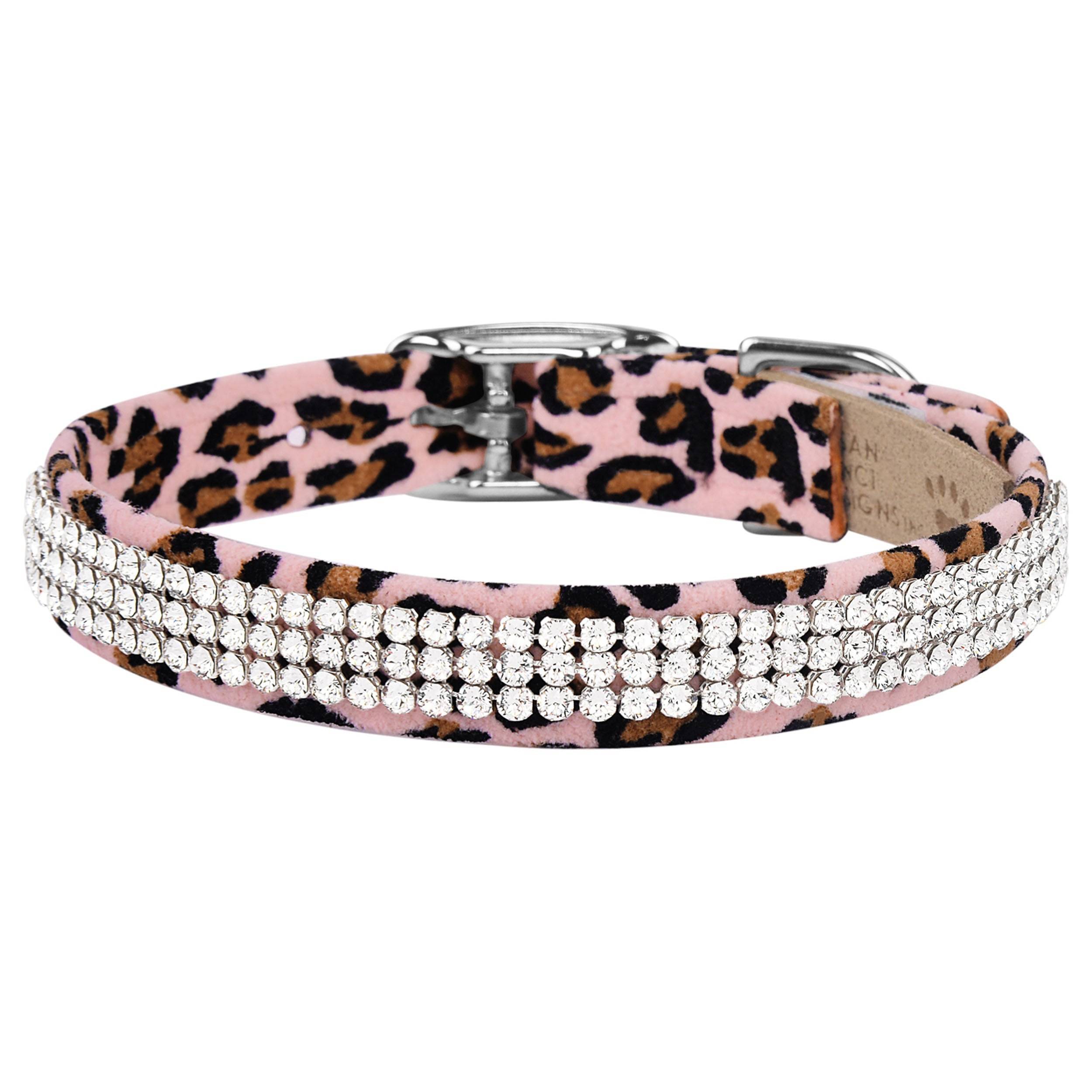 Cheetah Couture 3 Row Giltmore Collar Pink Cheetah