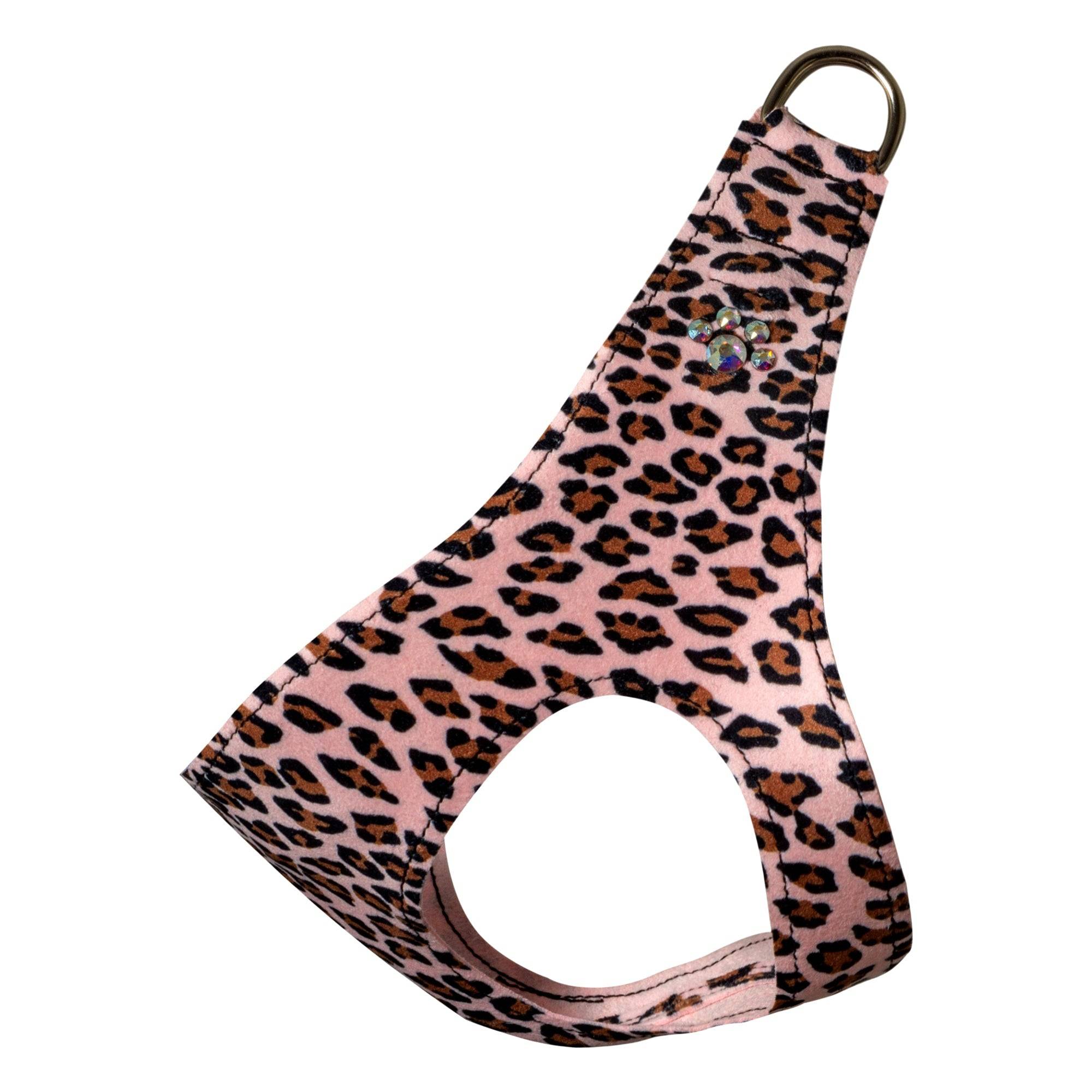 Cheetah Couture Crystal Paws Step In Harness Pink Cheetah