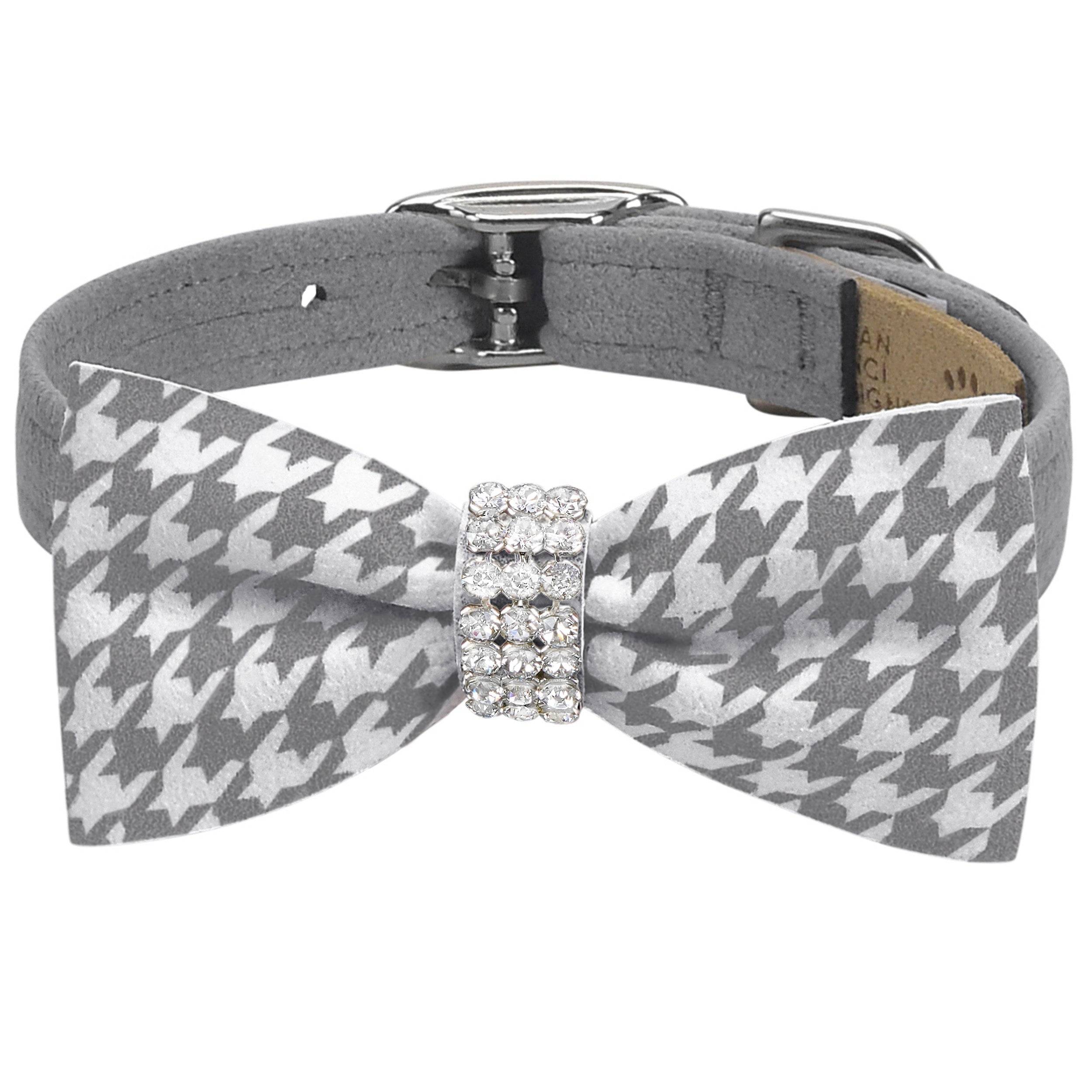 Giltmore Platinum Houndstooth Bow Tie 1/2