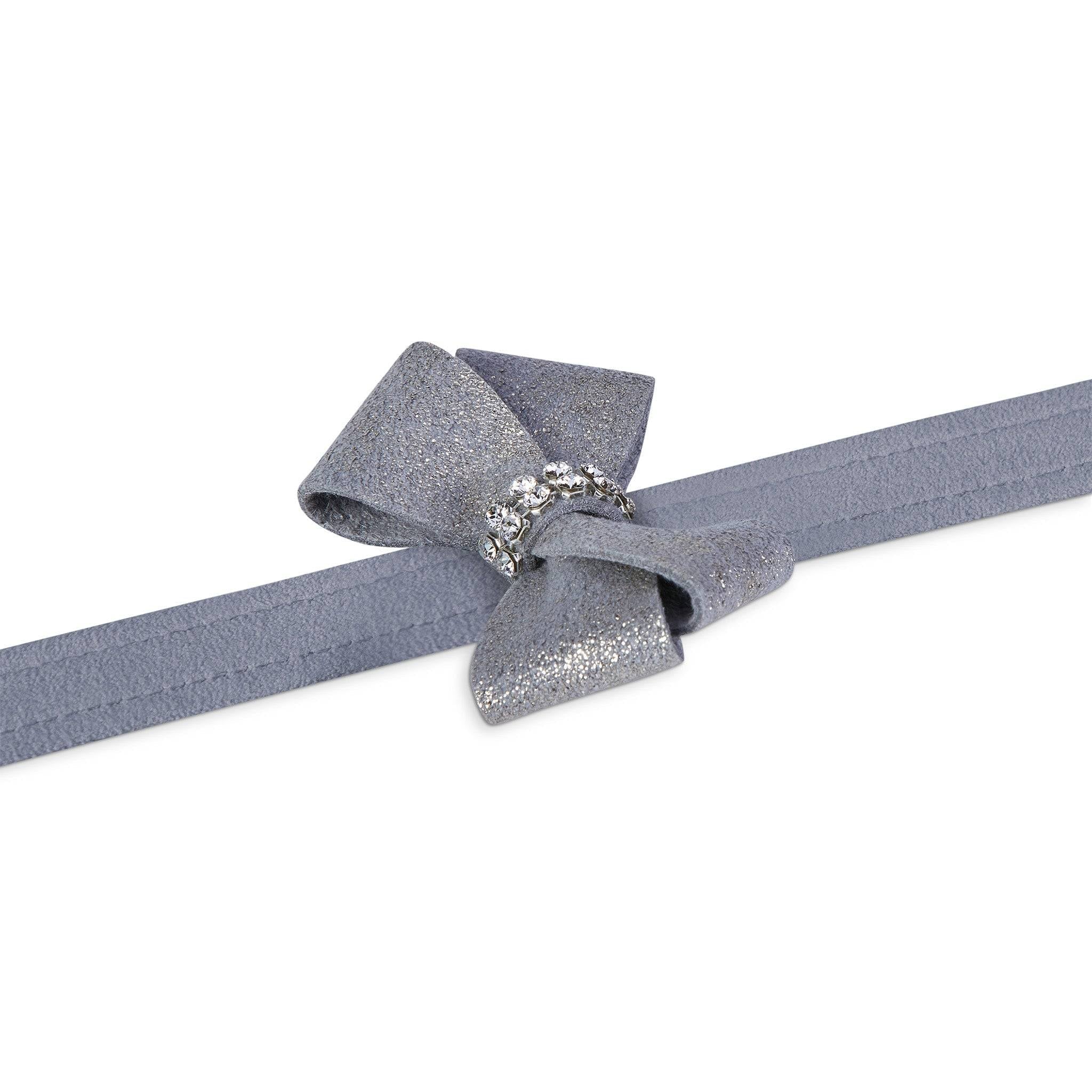 Platinum Glitzerati Nouveau Bow Leash