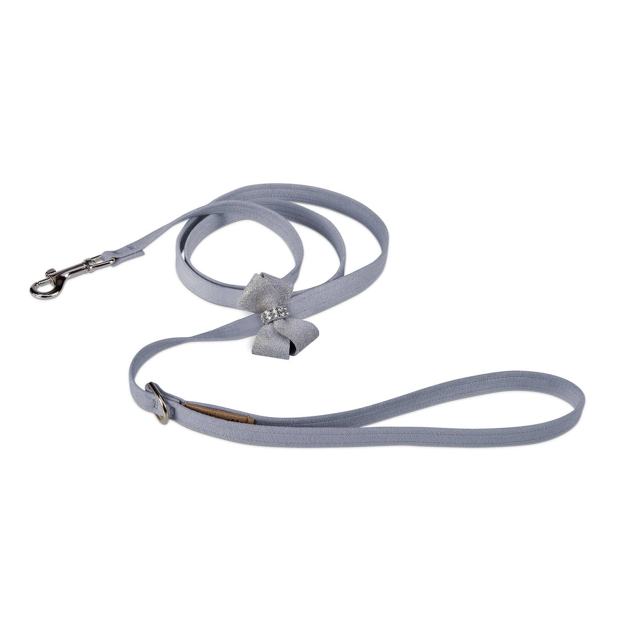 Platinum Glitzerati Nouveau Bow Leash Platinum