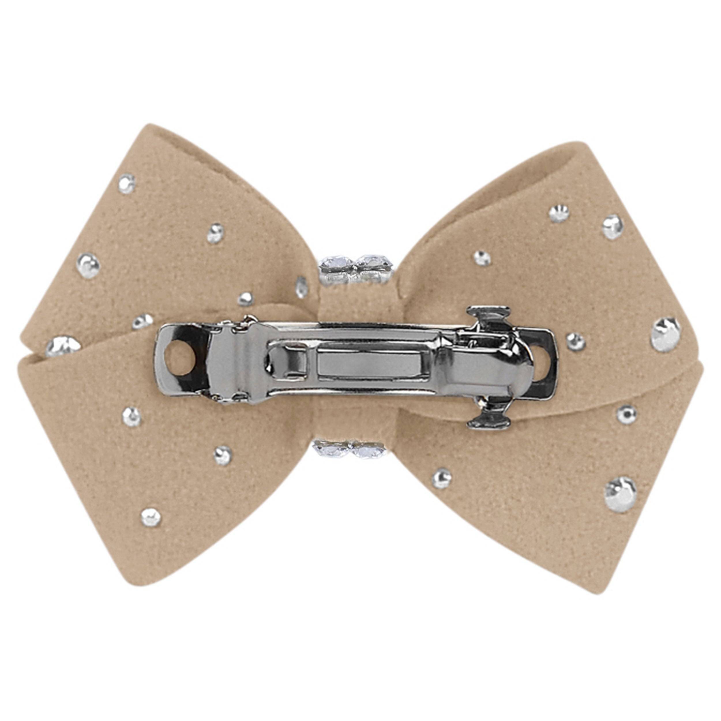 Nouveau Bow Hair Bow with Silver Stardust Platinum