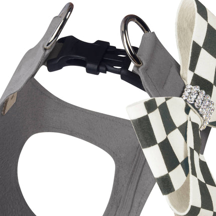 Windsor Check Nouveau Bow Step In Harness- Classic Neutrals