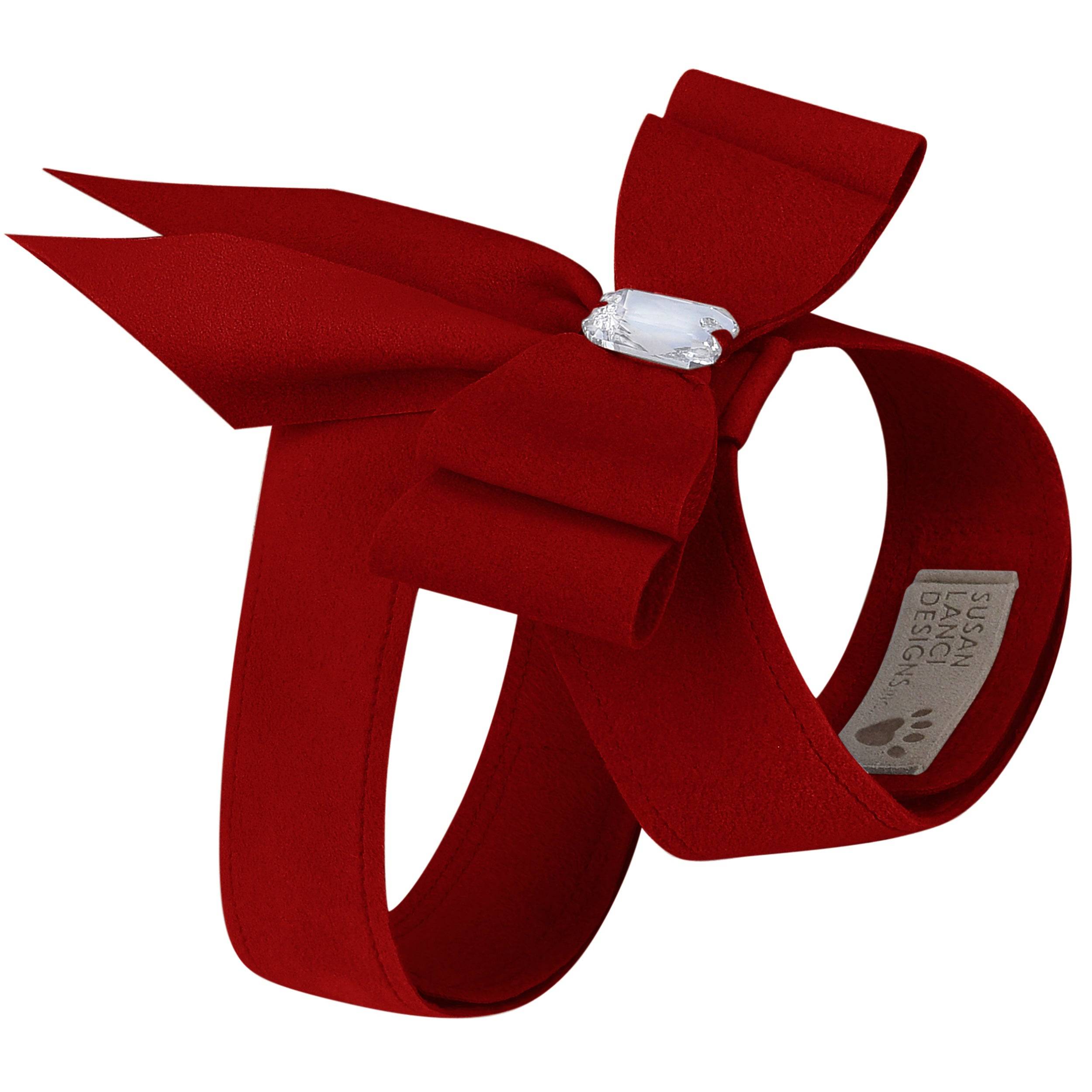 Double Tail Bow Tinkie Harness Platinum