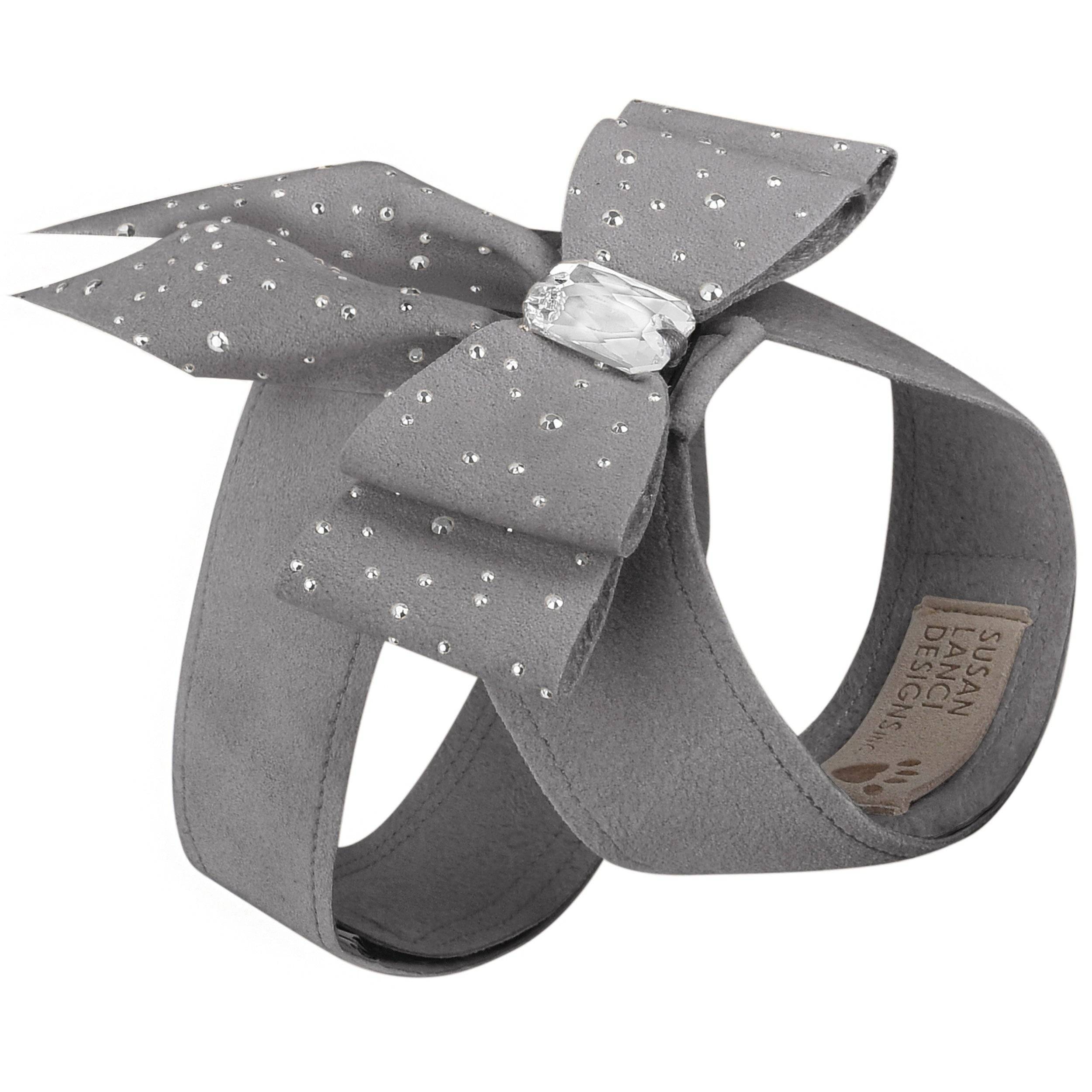 Silver Stardust Double Tail Bow Tinkie Harness Platinum