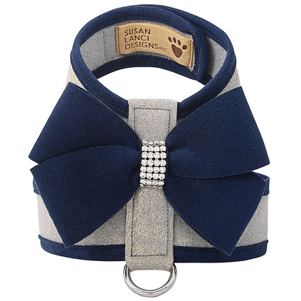 Indigo Nouveau Bow Tinkie Harness with Indigo Trim