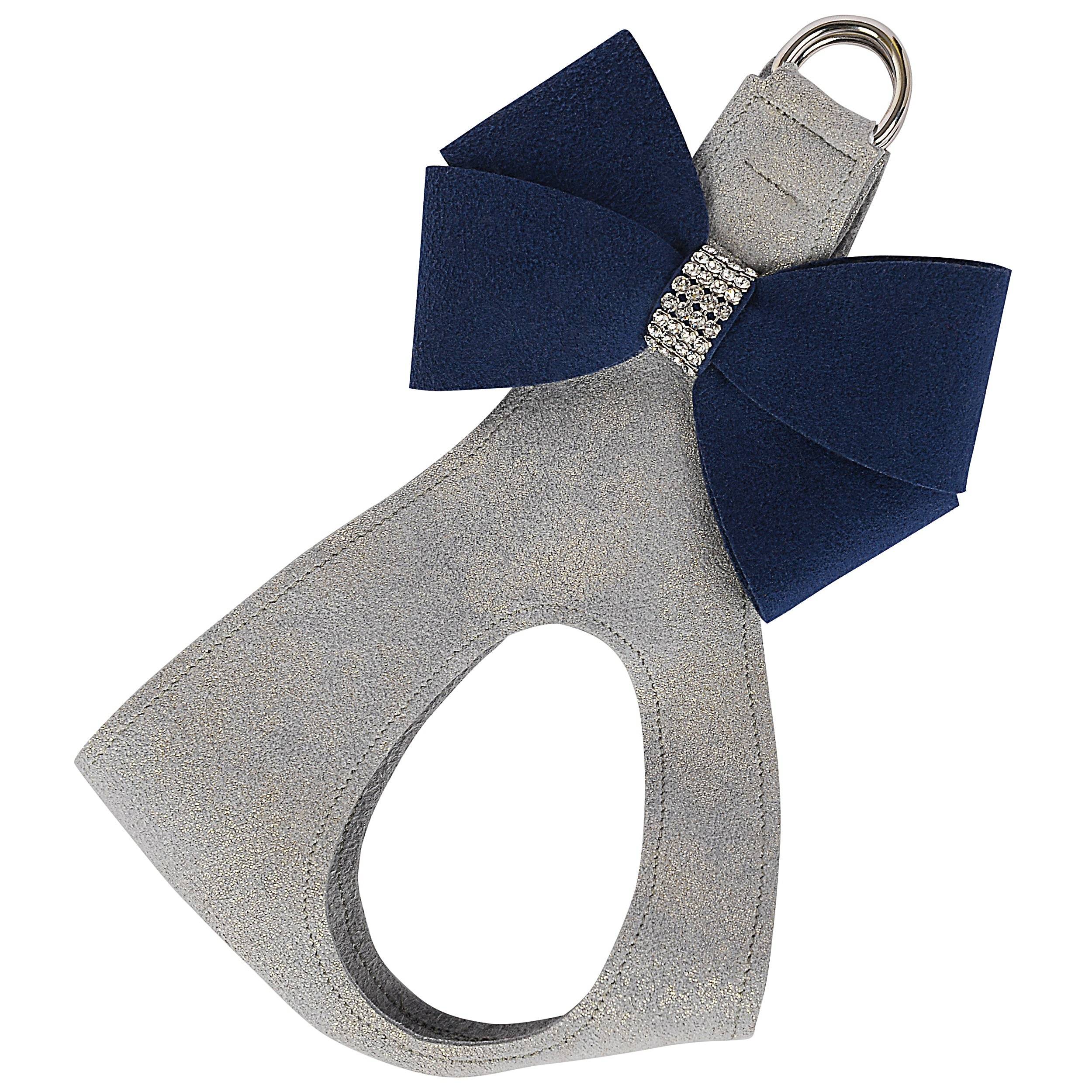 Indigo Nouveau Bow Step In Harness Platinum Glitzerati