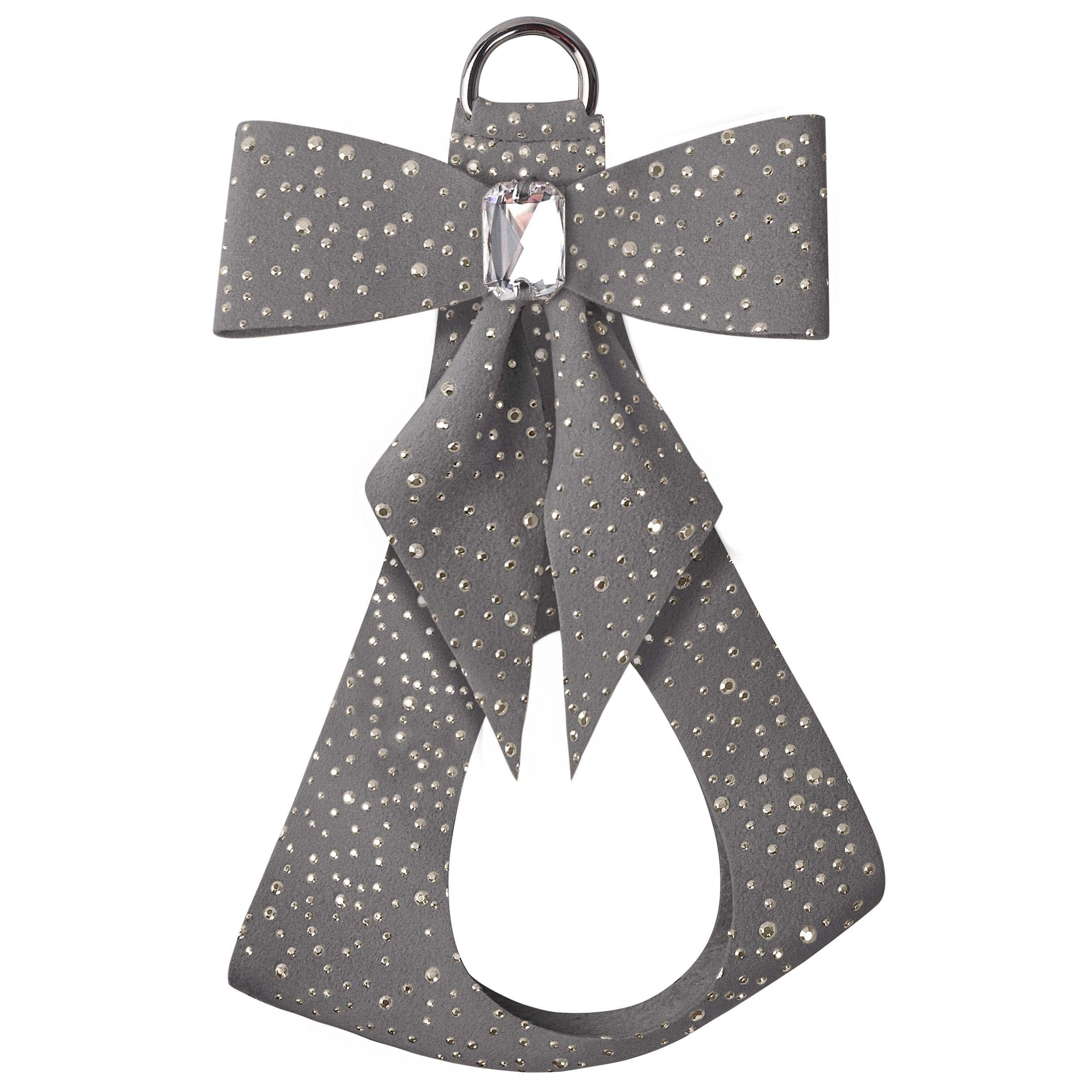 Silver Stardust Tail Bow Step In Harness-Classic Neutrals Platinum