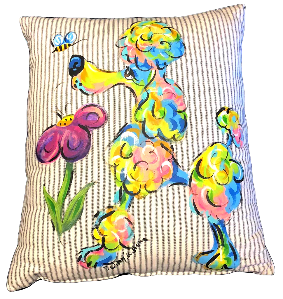 Poodle Rainbow Palz© | Custom Pet Pillows