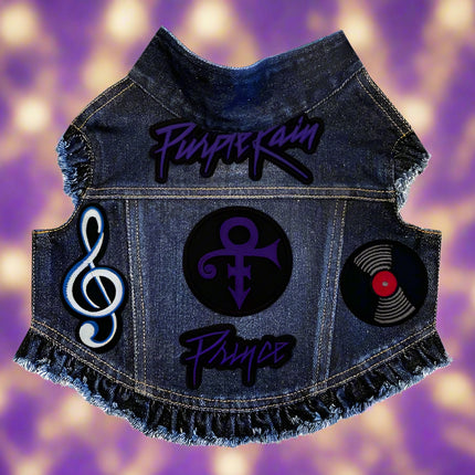 Prince Purple Rain Denim Dog Jacket