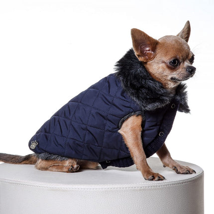 Luxury Coat - Waterproof Quilted Blue