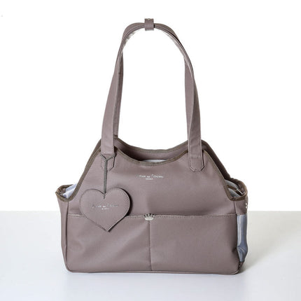 Voyager Dog Travel Tote - Taupe