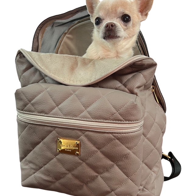 Backpack Dog Carrier - Taupe