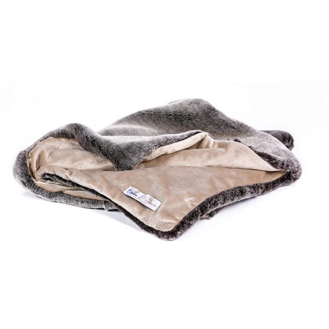 Luxury Faux Fur Blanket - Grey