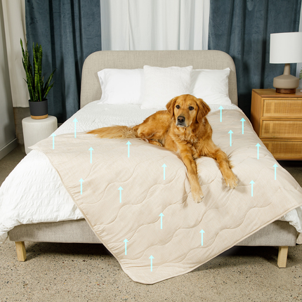 PupChill™ Cooling Waterproof Blanket - Arctic Sand