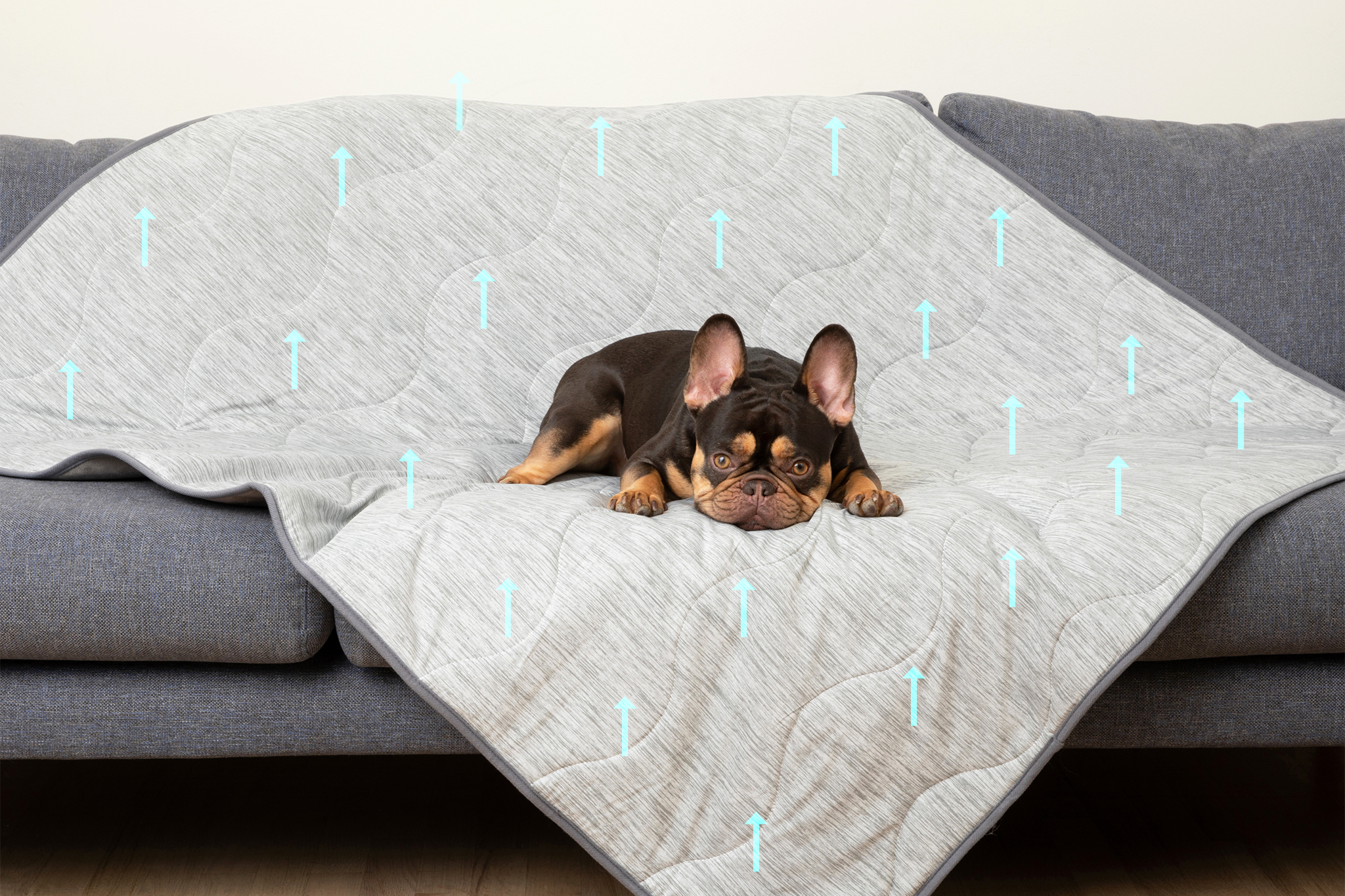 PupChill Cooling Waterproof Blanket - Arctic Grey