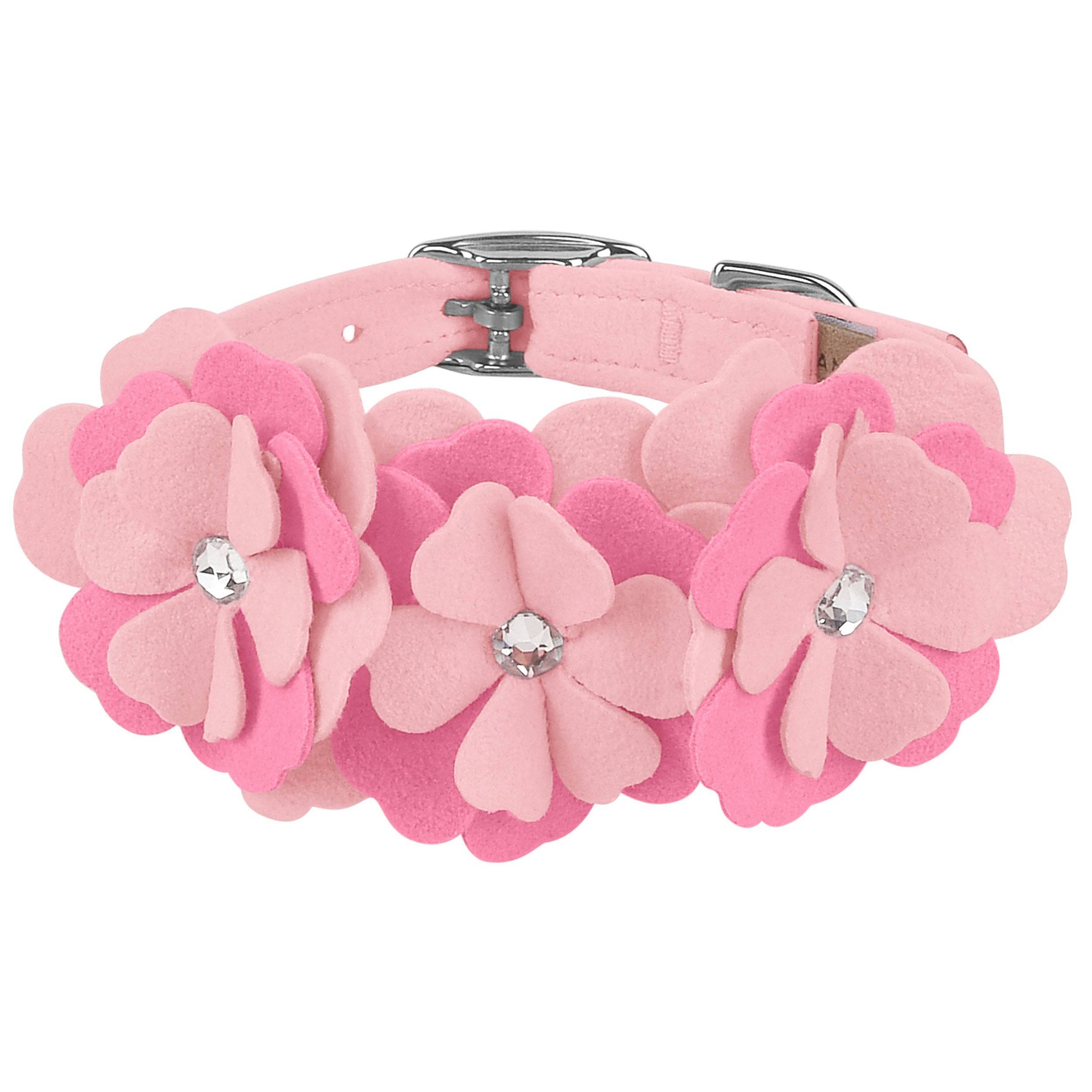 Alexandra Flower Collar Puppy Pink