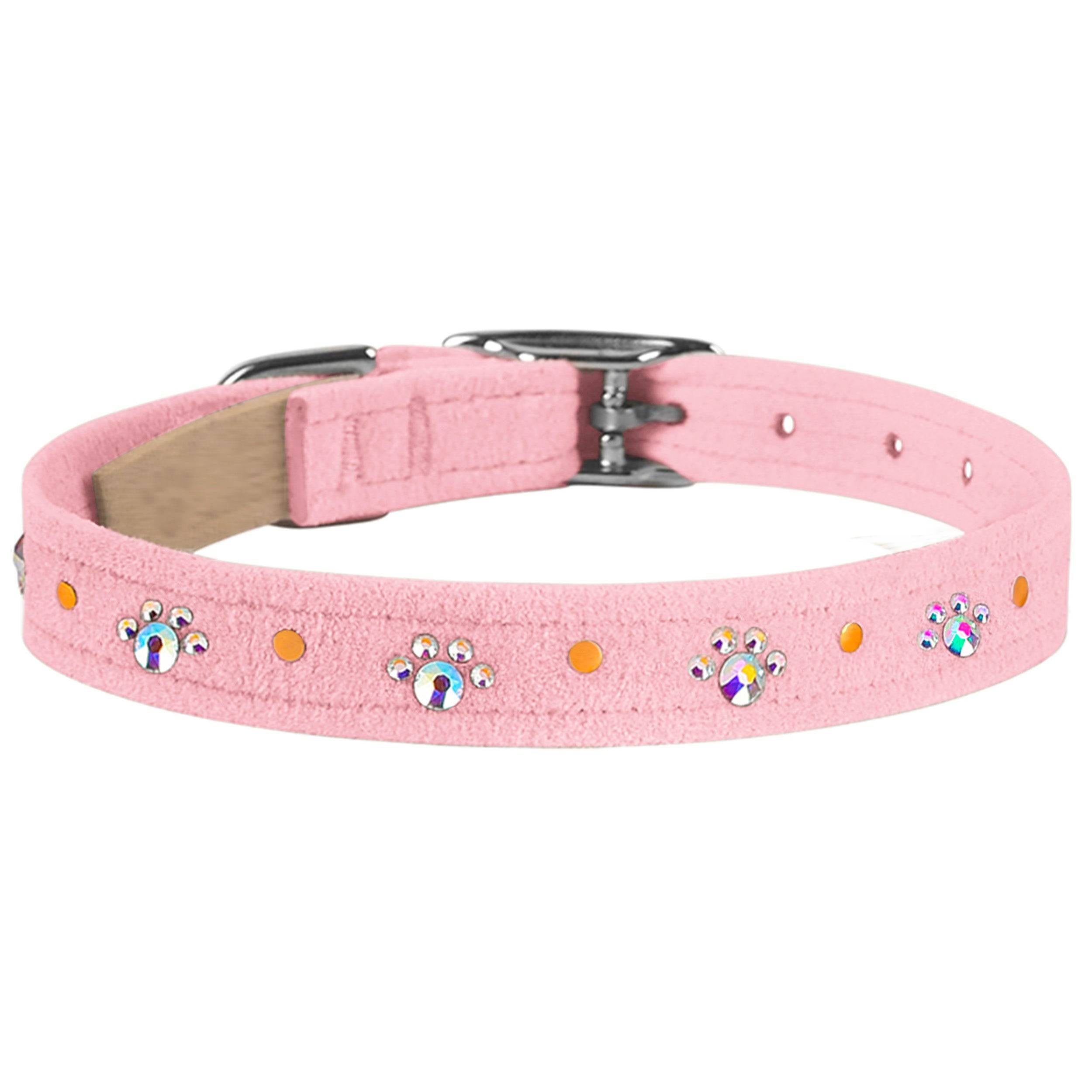 Crystal Paws Collar Puppy Pink