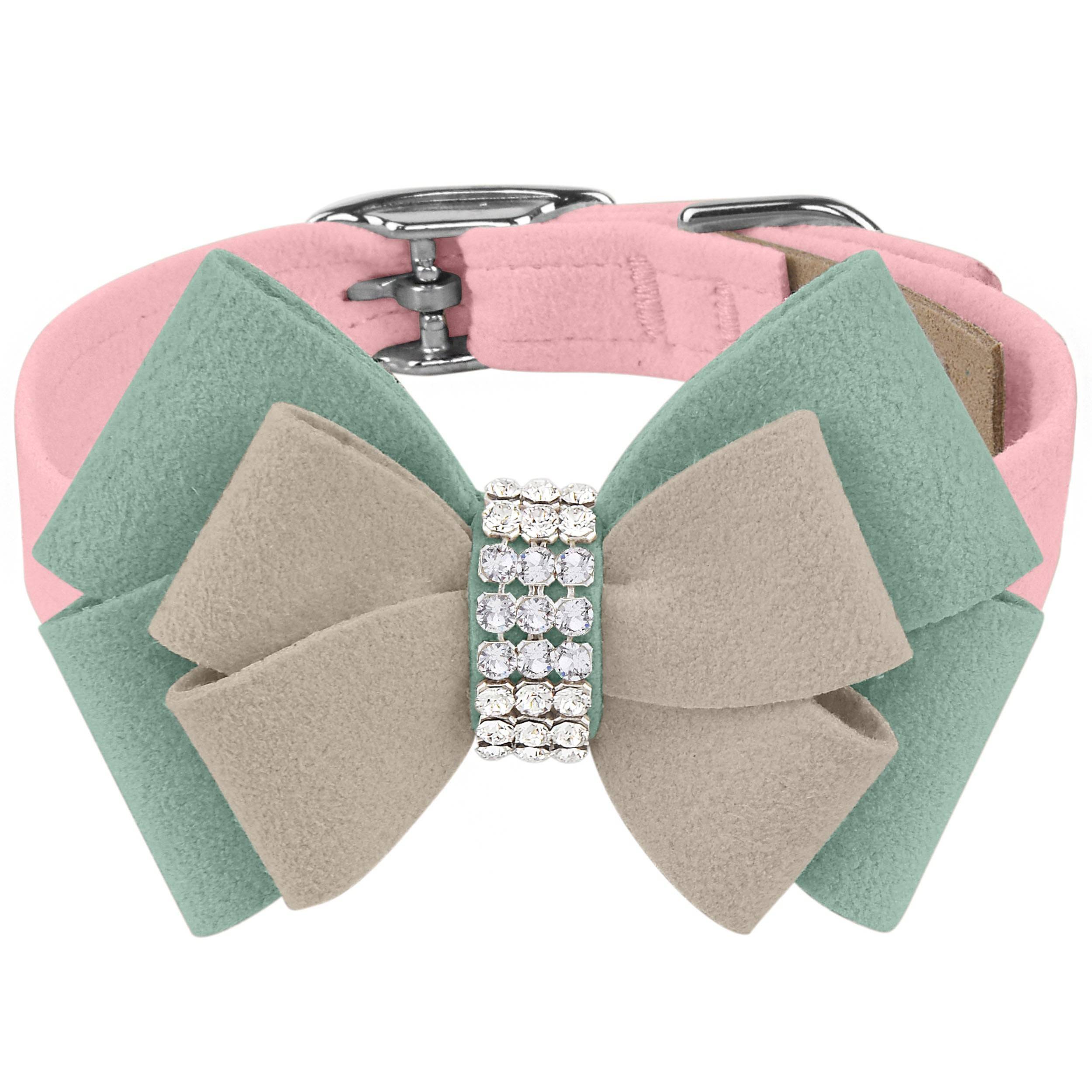 Hope Bow Collar Puppy Pink