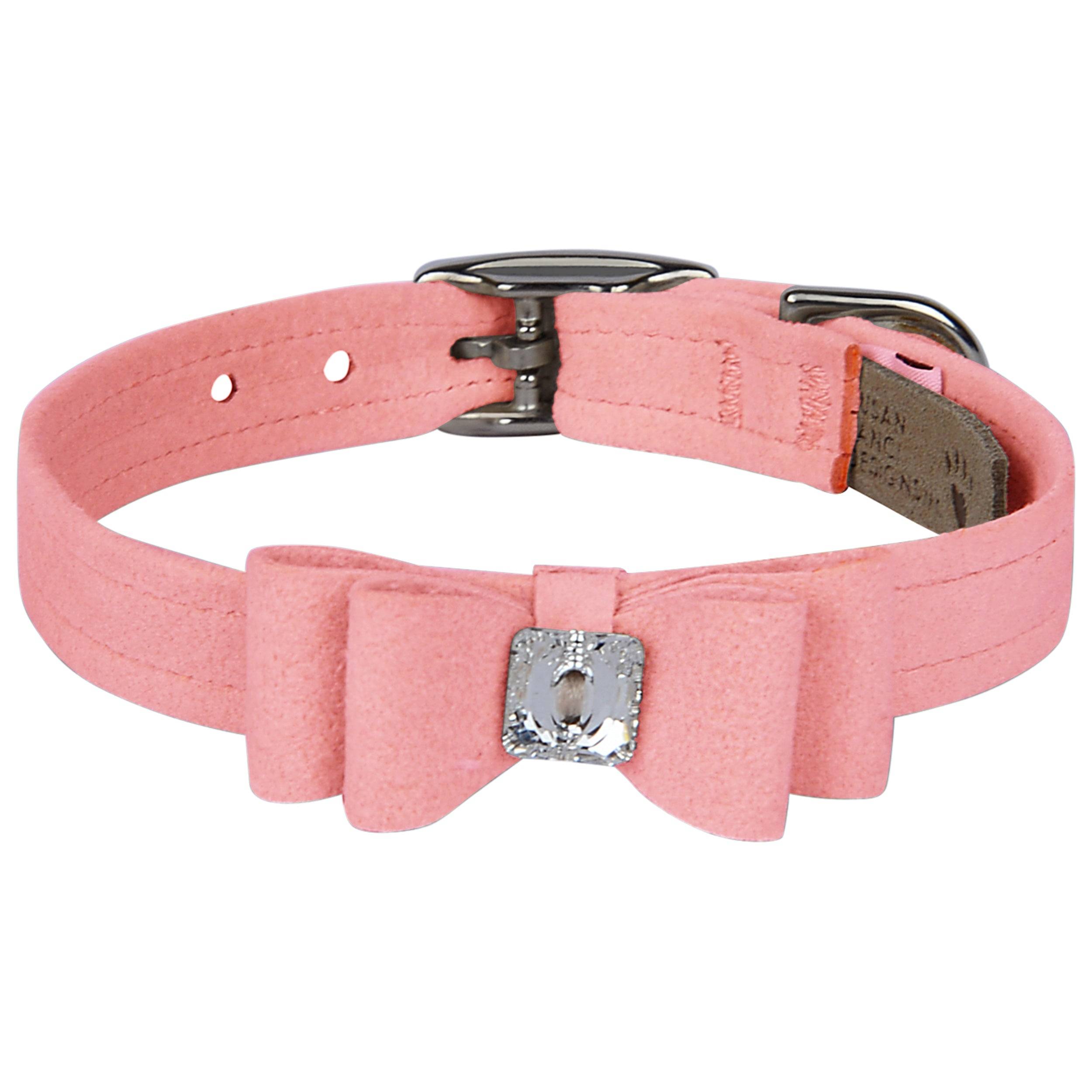 Big Bow Collar Puppy Pink