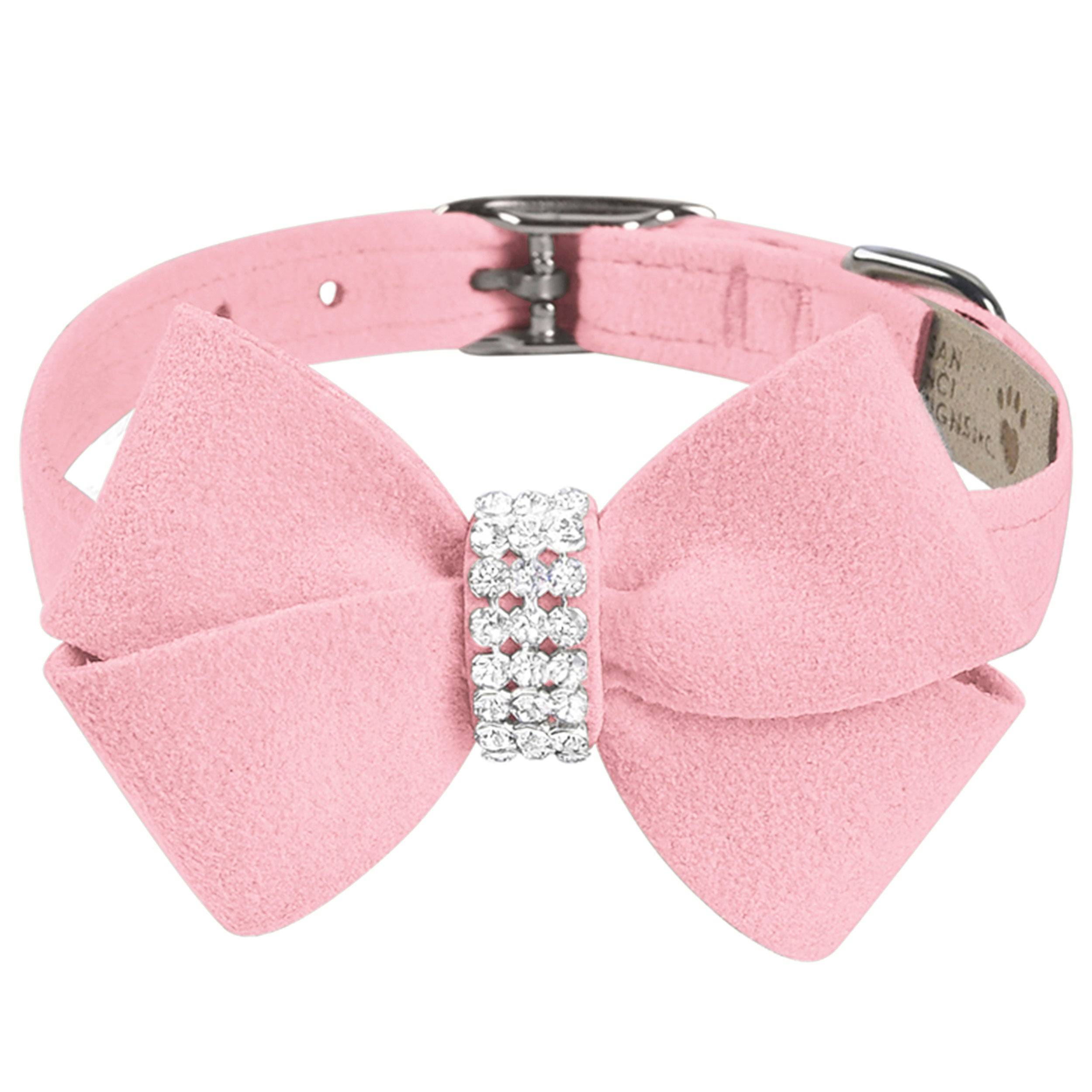 Nouveau Bow Collar Puppy Pink