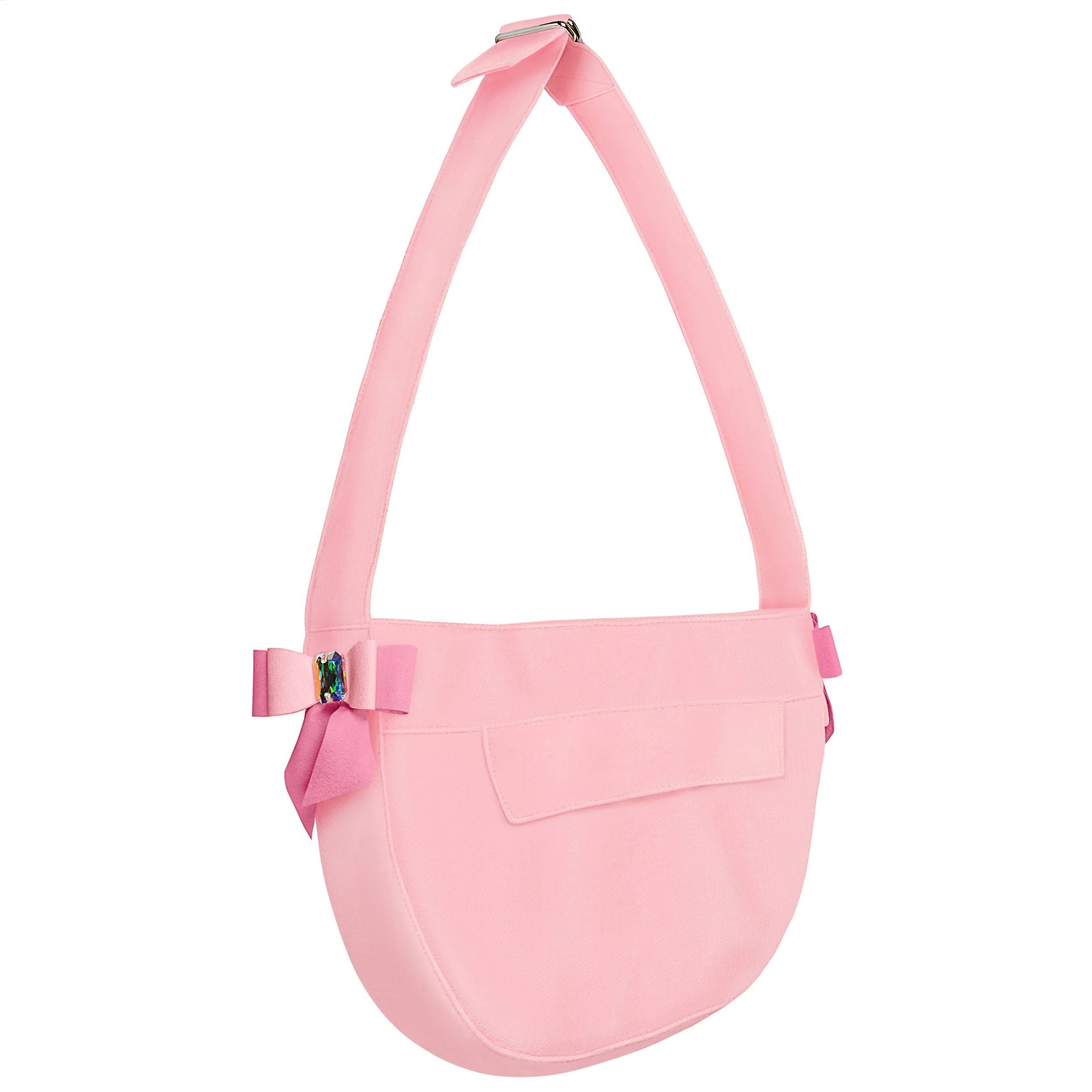 Double Tail Bow Cuddle Carrier 1 Perfect Pink Curly Sue