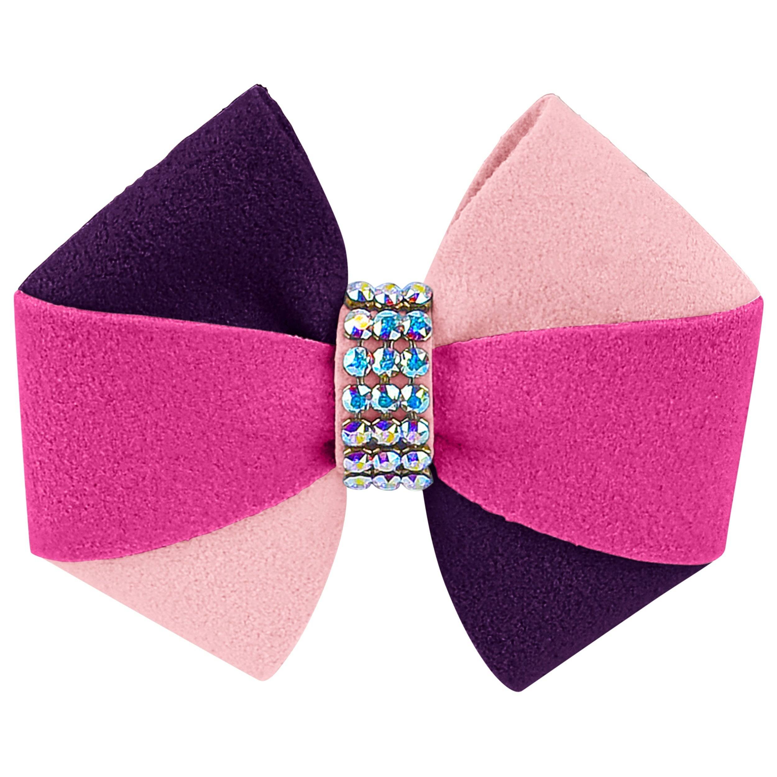 Pink is Love Pinwheel Hair Bow 1 Amethyst Pink Sapphire Puppy Pink