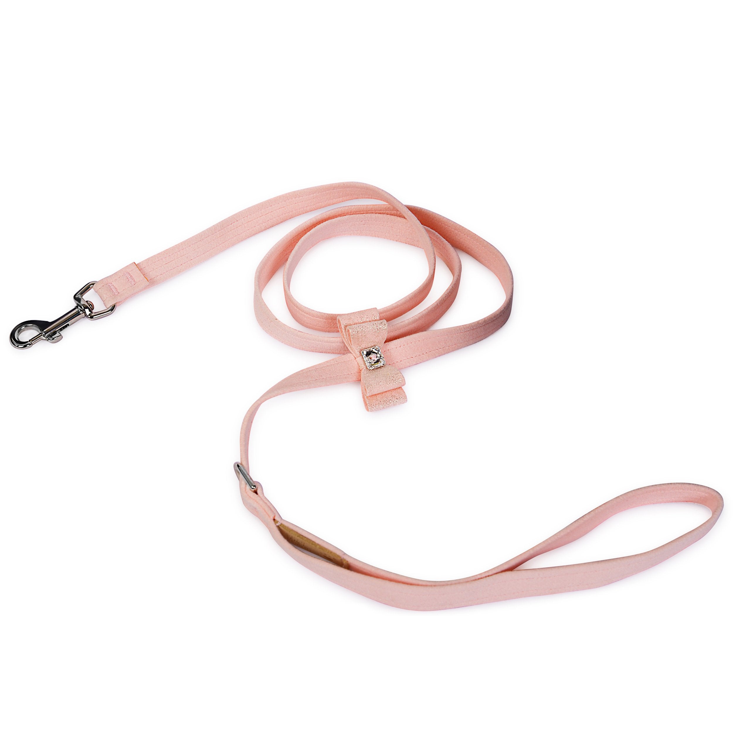 Puppy Pink Glitzerati Big Bow Leash Puppy Pink