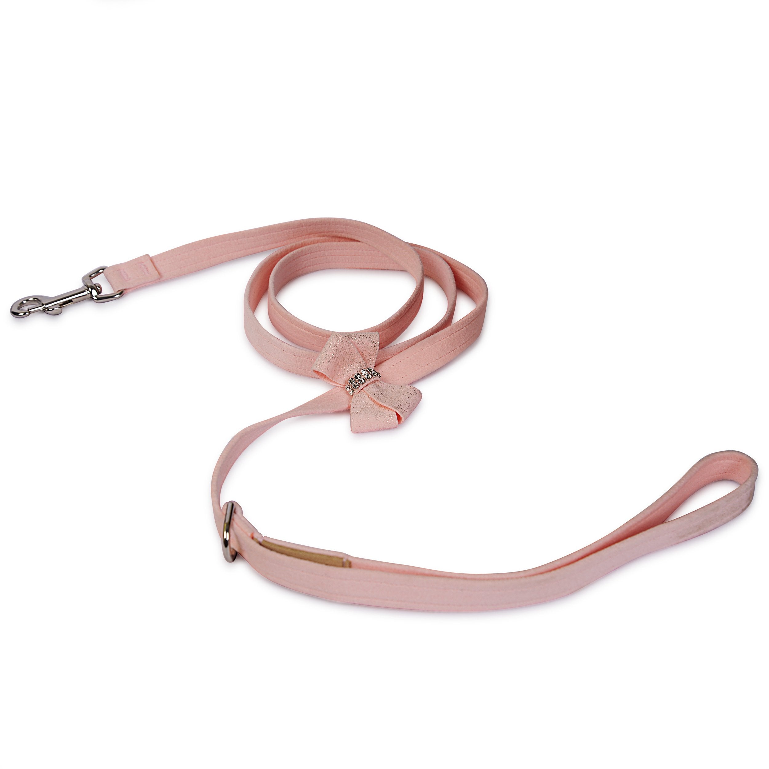 Puppy Pink Glitzerati Nouveau Bow Leash Puppy Pink