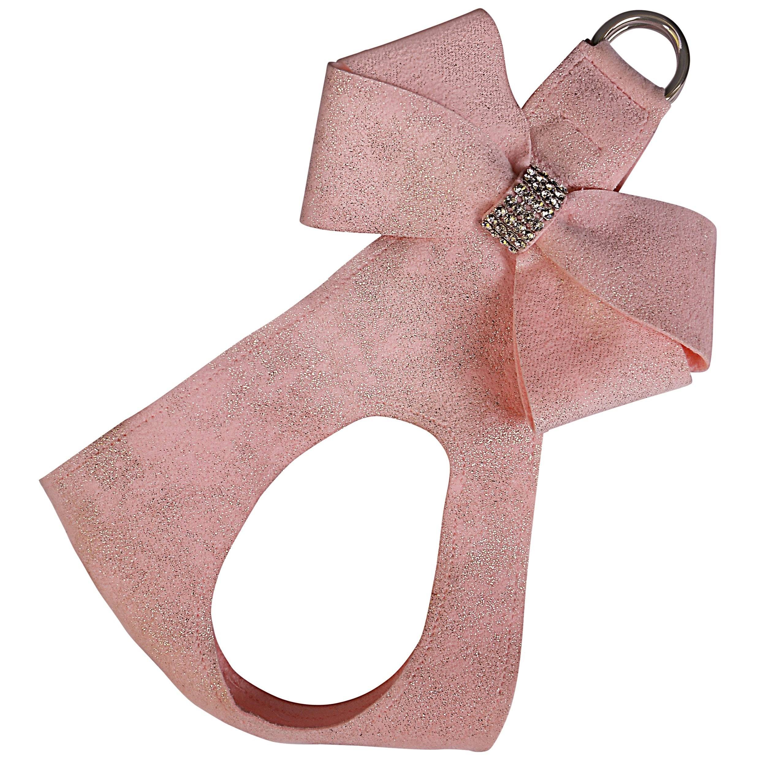 Puppy Pink Glitzerati Nouveau Bow Step In Harness Puppy Pink Glitzerati