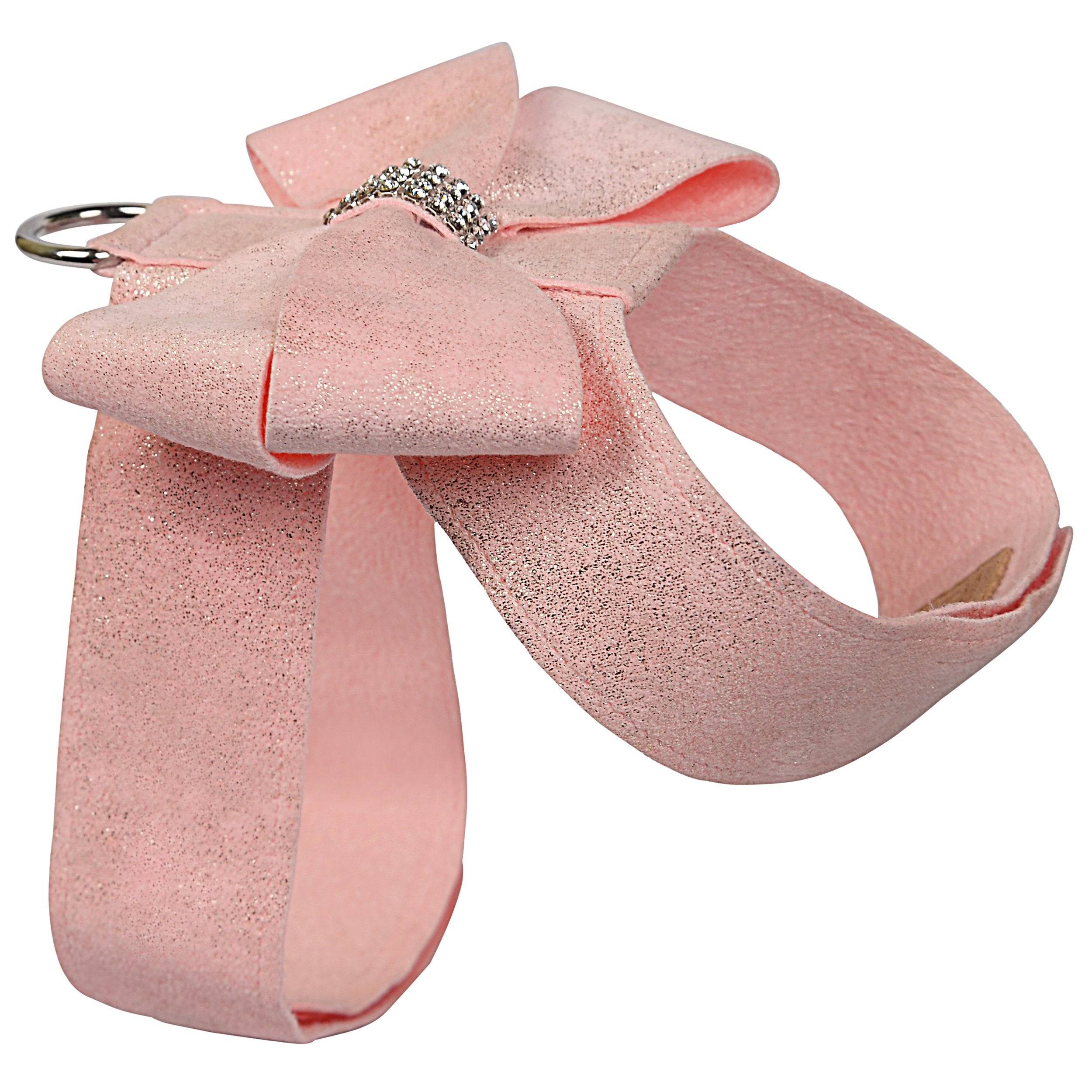 Puppy Pink Glitzerati Nouveau Bow Tinkie Harness Puppy Pink Glitzerati