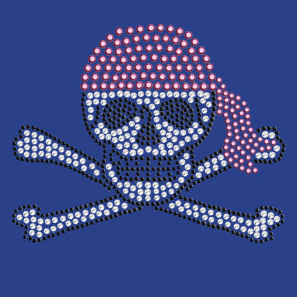 Skull with Pink Bandanna - Women's T-shirt