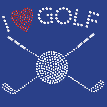 I Love Golf (Small) - Bandana