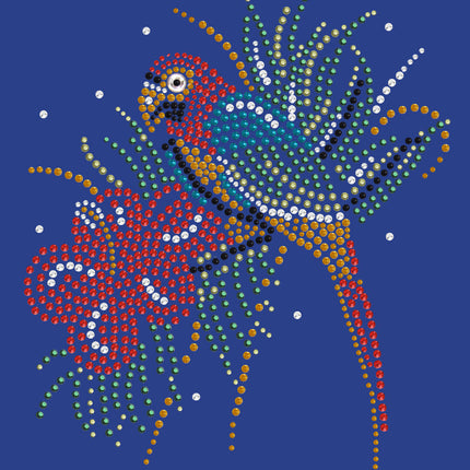 Parrot with Hibiscus - Women's T-shirt