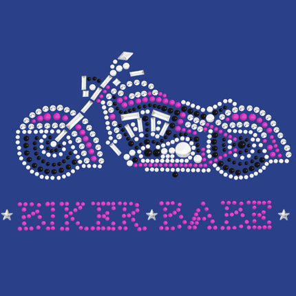 Biker Babe - Pink Motorcycle - Women's T-shirt