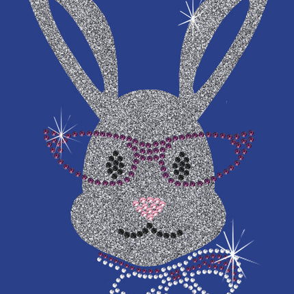 Girl Bunny with Glasses and Bow - Women's Tee