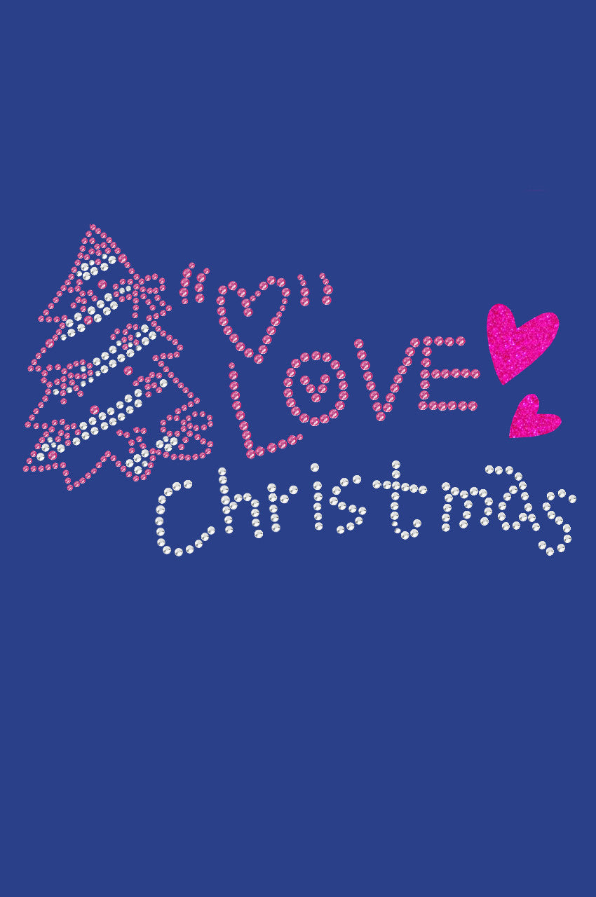 Love Pink Christmas - Bandana Royal Blue