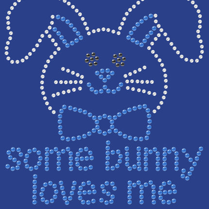 Some Bunny Loves Me (Blue) - Bandanna