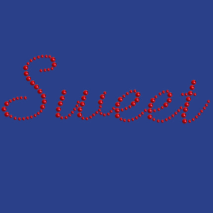 Sweet (Red Rhinestuds) - Women's T-shirt