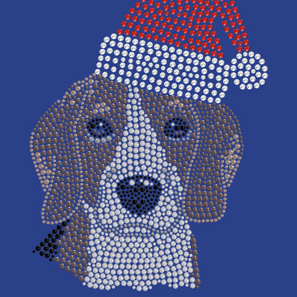 Beagle with Santa Hat - Women's Tee